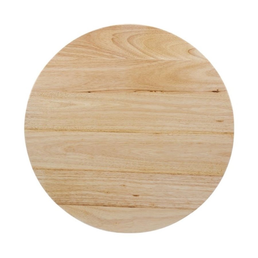 Plateau de table rond pré-percé coloris bois naturel 60cm