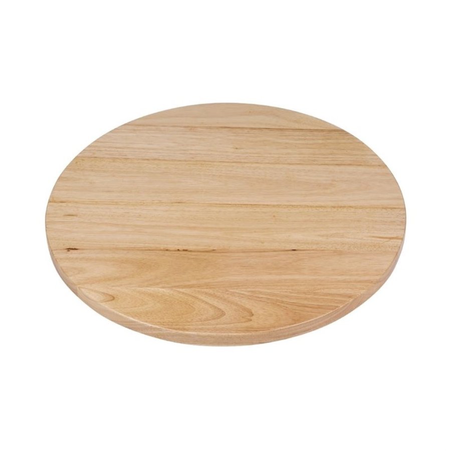 Plateau de table rond pré-percé coloris bois naturel 60cm