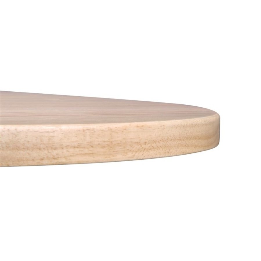 Plateau de table rond pré-percé coloris bois naturel 60cm