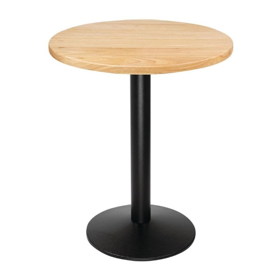 Plateau de table rond pré-percé coloris bois naturel 60cm