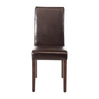 Chaises en simili cuir Bolero marron foncé 94Hx40.5Lx50Pcm