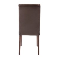 Chaises en simili cuir Bolero marron foncé 94Hx40.5Lx50Pcm