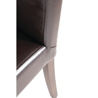 Chaises en simili cuir Bolero marron foncé 94Hx40.5Lx50Pcm