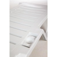 Chaises longues Resol l blanche l Polypropylene l 47 x 188 x 63 cm l En lot de 4