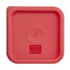 ProChef Couvercle polyéthylène carré rouge 17Hx192Lx192P mm