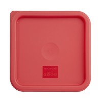 Couvercle polyéthylène carré rouge 17Hx231Lx231P mm