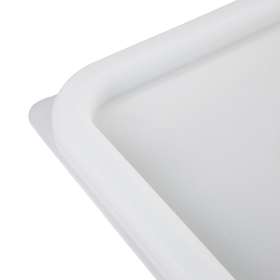 Couvercle polyéthylène carré blanc 17Hx231Lx231P mm