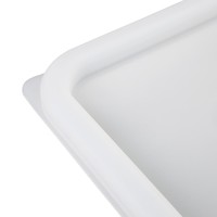 Couvercle polyéthylène carré blanc 17Hx192Lx192P mm