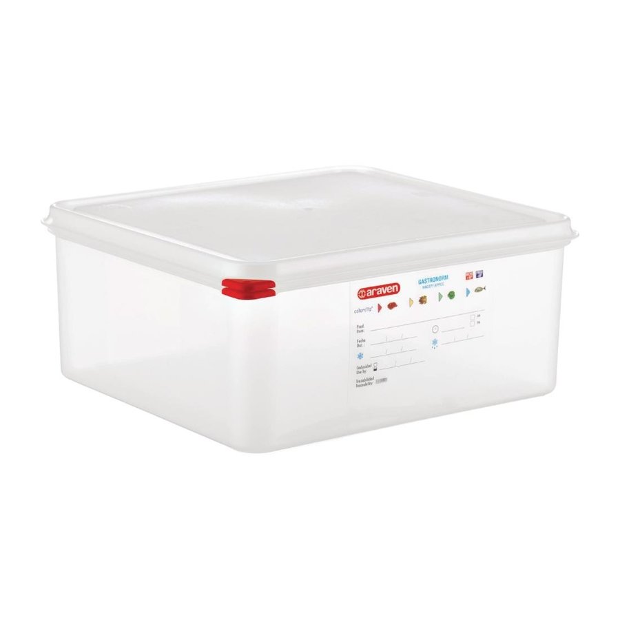 Boîte alimentaire GN2/3 13,5L 15Hx35.4Lx32.5Pcm (Lot de 4)