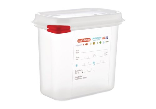  ProChef Boîte alimentaire GN1/9 1,5L 15hx17.6Lx10.8Pcm Lot de 4 