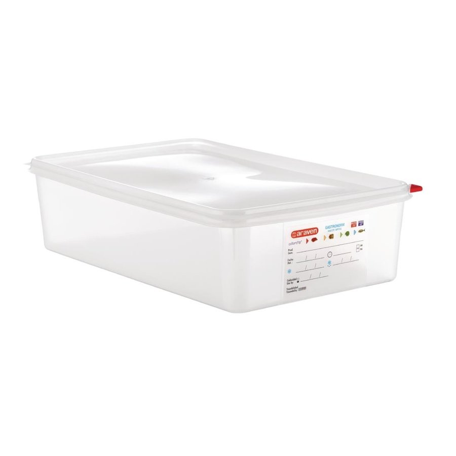 Boîte alimentaire GN1/1 13,7L 10Hx53Lx32.5Pcm (Lot de 4)