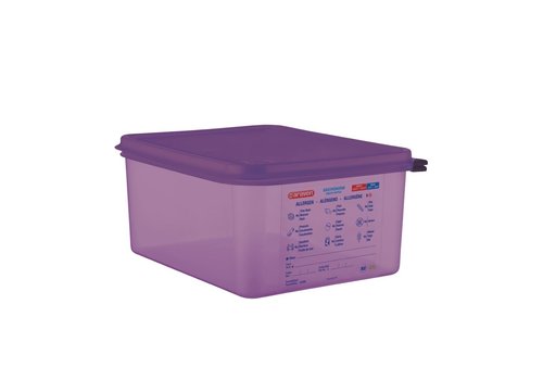  ProChef Bac hermétique violet antiallergénique GN1/2 10L 15Hx32.5Lx26.5Pcm 