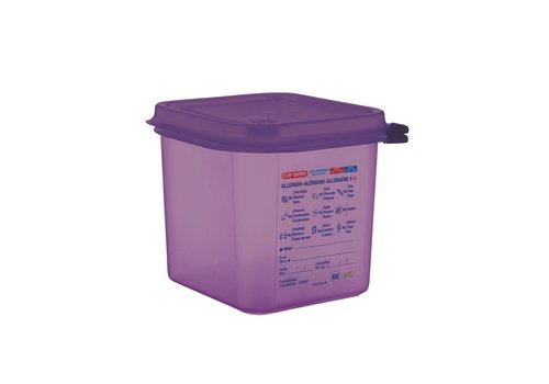  ProChef Bac hermétique violet antiallergénique GN1/6 2,6L 150Hx176Lx162P mm 
