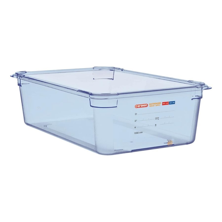 Boîte hermétique bleue en ABS sans BPA GN1/1 15Hx53Lx32.5Pcm