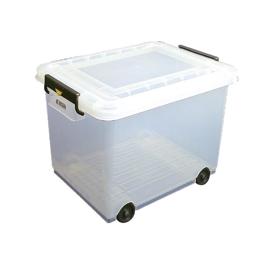 Conteneur alimentaire mobile avec couvercle  50L  37.9Hx53Lx39.6Pcm