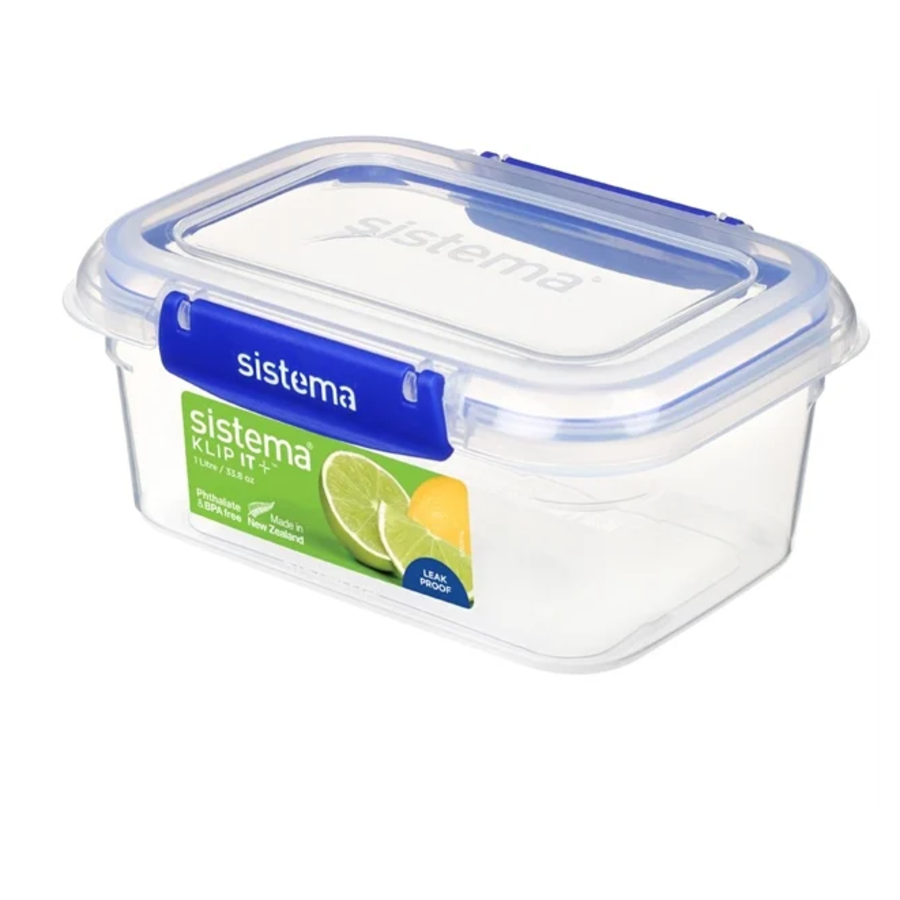 Boîte alimentaire rectangulaire 1L 8Hx17.5Lx 11.7Pcm