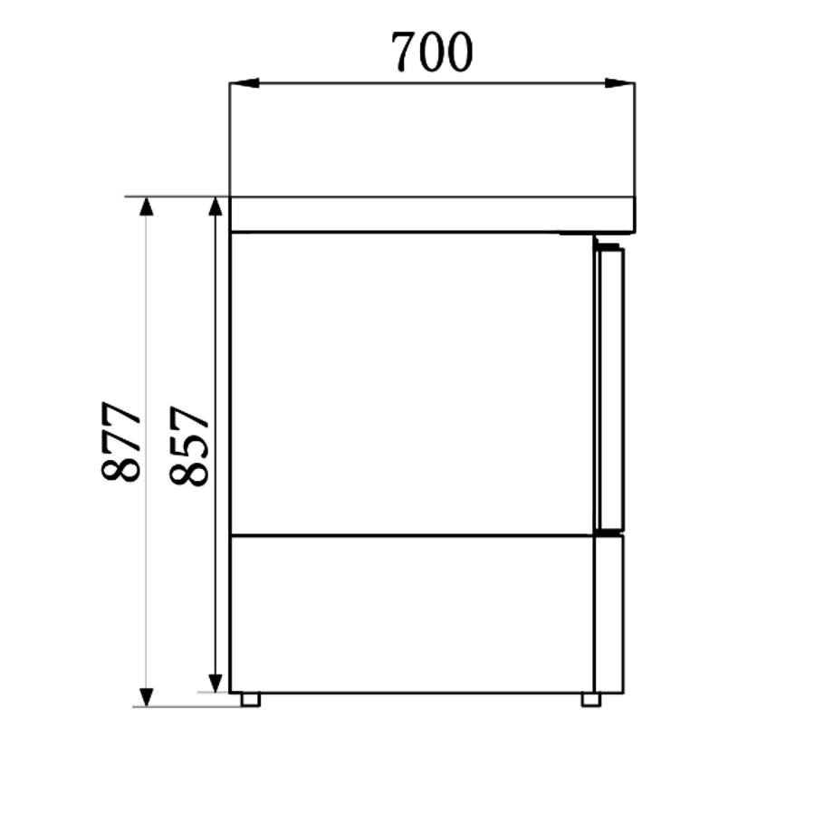 Table réfrigérée 2 tiroirs