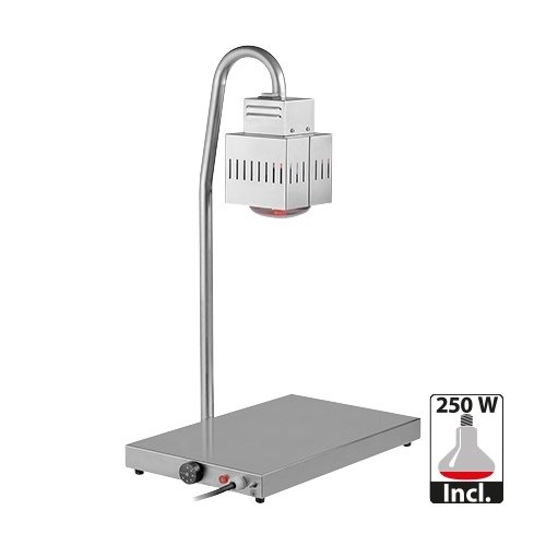  ProChef Plaque chaufffante en acier inoxydable avec lampen 750W l 83.1Hx35.3Lx55.3Pcm 30° jusqu'a 90°C 