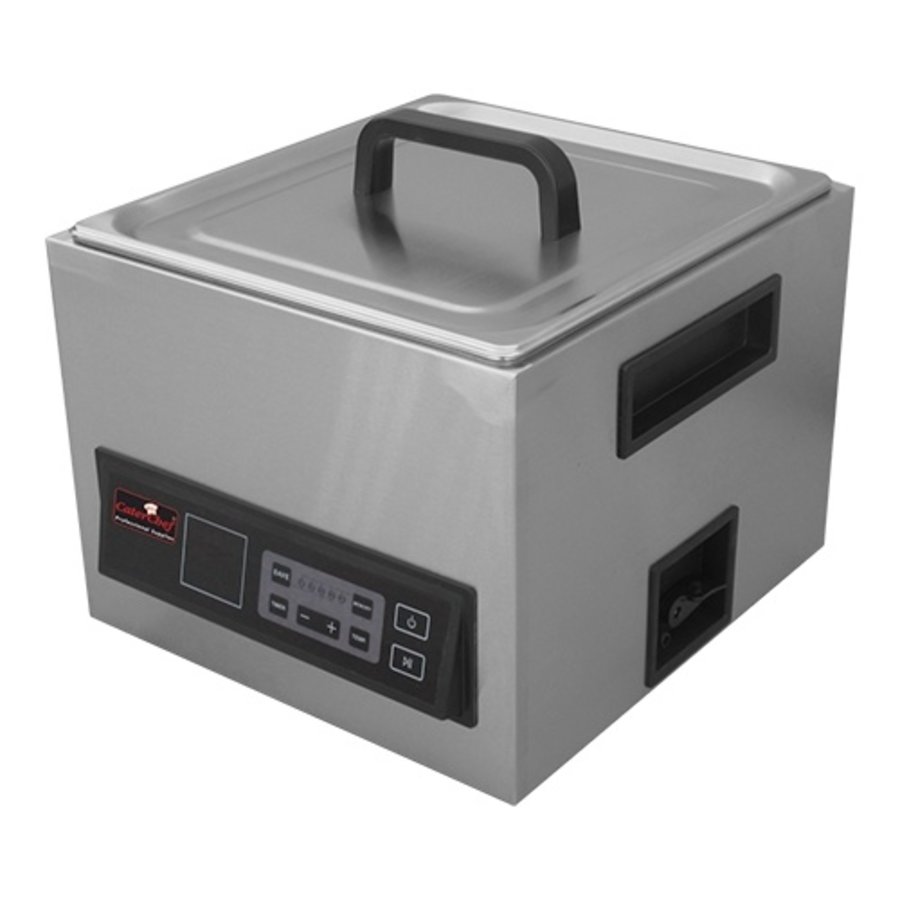 Bain marie sous vide en acier inoxydable GN2/3 2kW 50/60Hz  31.7x34.1x40cm DE 30° à 90°C