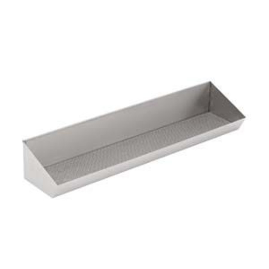 Réserve à frites en inox 20H x 70L x 30P cm