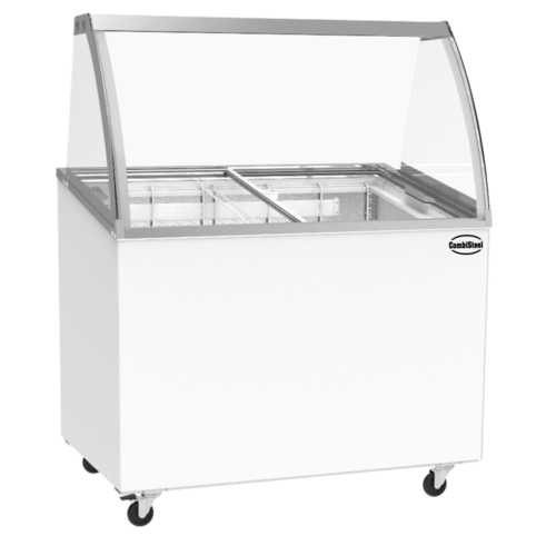  ProChef Vitrine à glace 5 bacs 130W 5x5L 104,3Lx65,9Px131,5H cm 