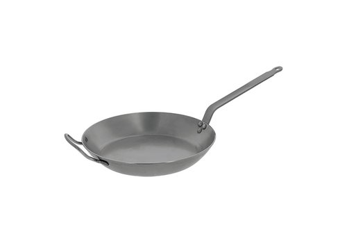  De Buyer Poêle Lyonnaise en tôle d'acier Ø36xH4,5cm 