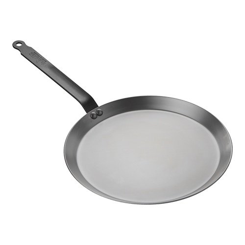  De Buyer Poêle à crêpes en tôle d'acier 1,7Hx29,8Dcm 