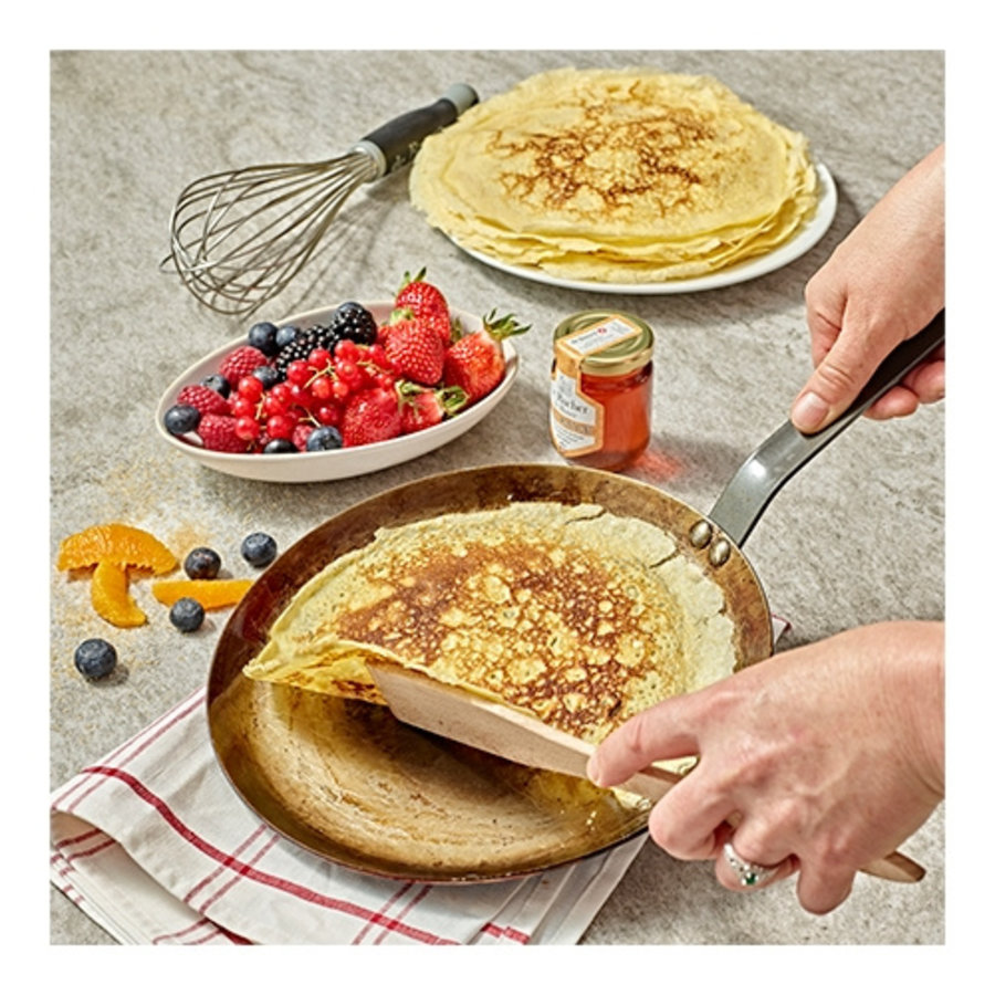 Poêle à crêpes en tôle d'acier Ø26xH1,3cm - ProChef