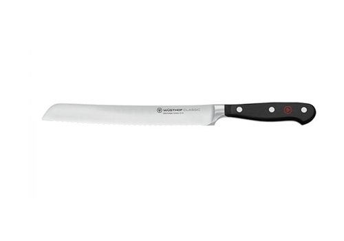  Couteau à pain|Manche noir |Inox | L.20cm-32,10cm 