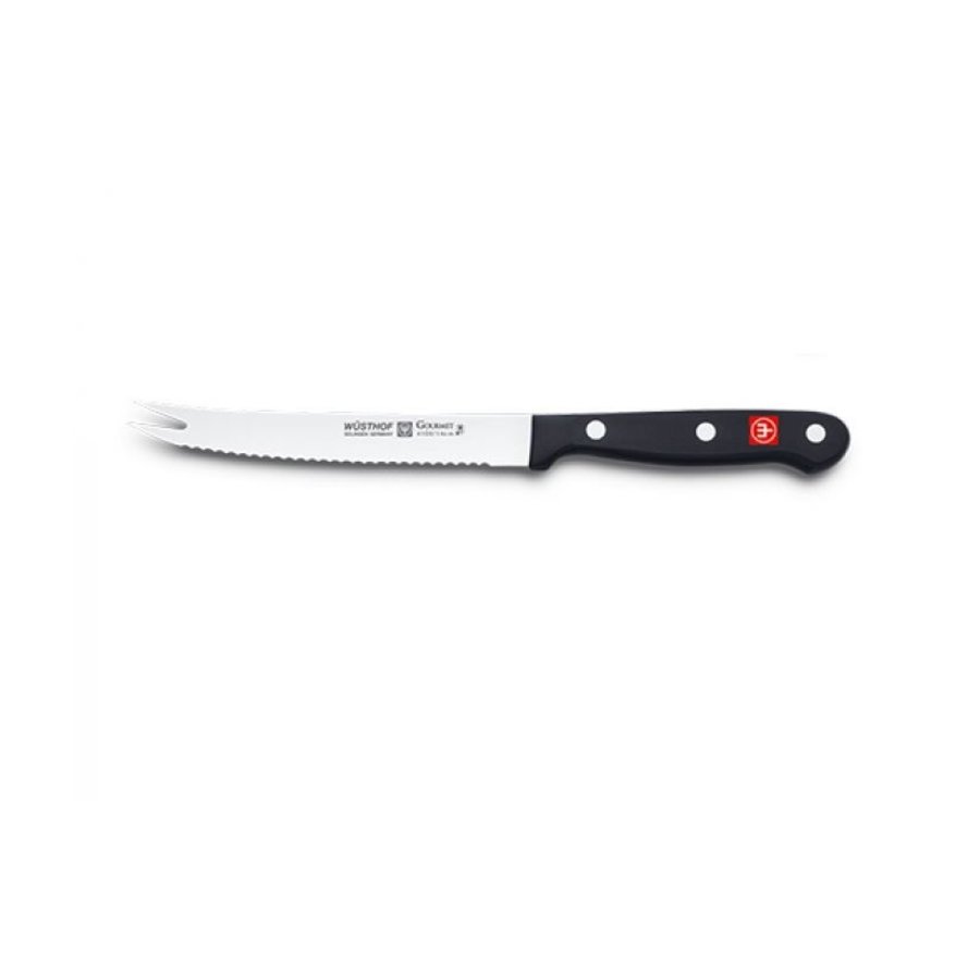Couteau à tomates|noir |Gourmet |25.4cm