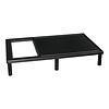 ProChef Table de découpe noir en polyéthylène 11 x65 x40 cm