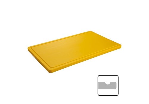  ProChef Planche à découper Jaune en plastique|40x25cm 