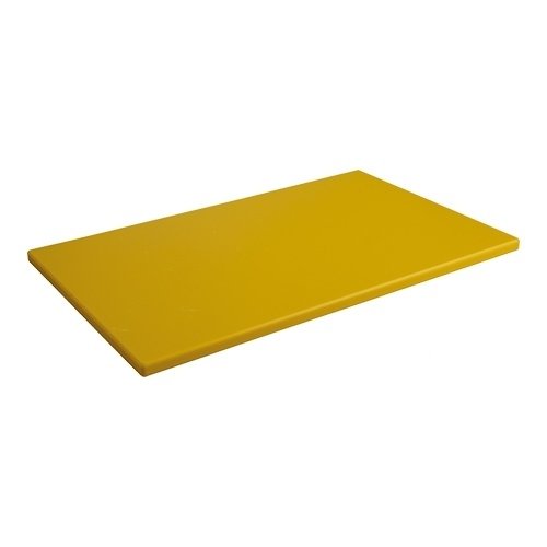  ProChef Planche à découper en plastique Jaune |lisse 50x30x1.5cm 