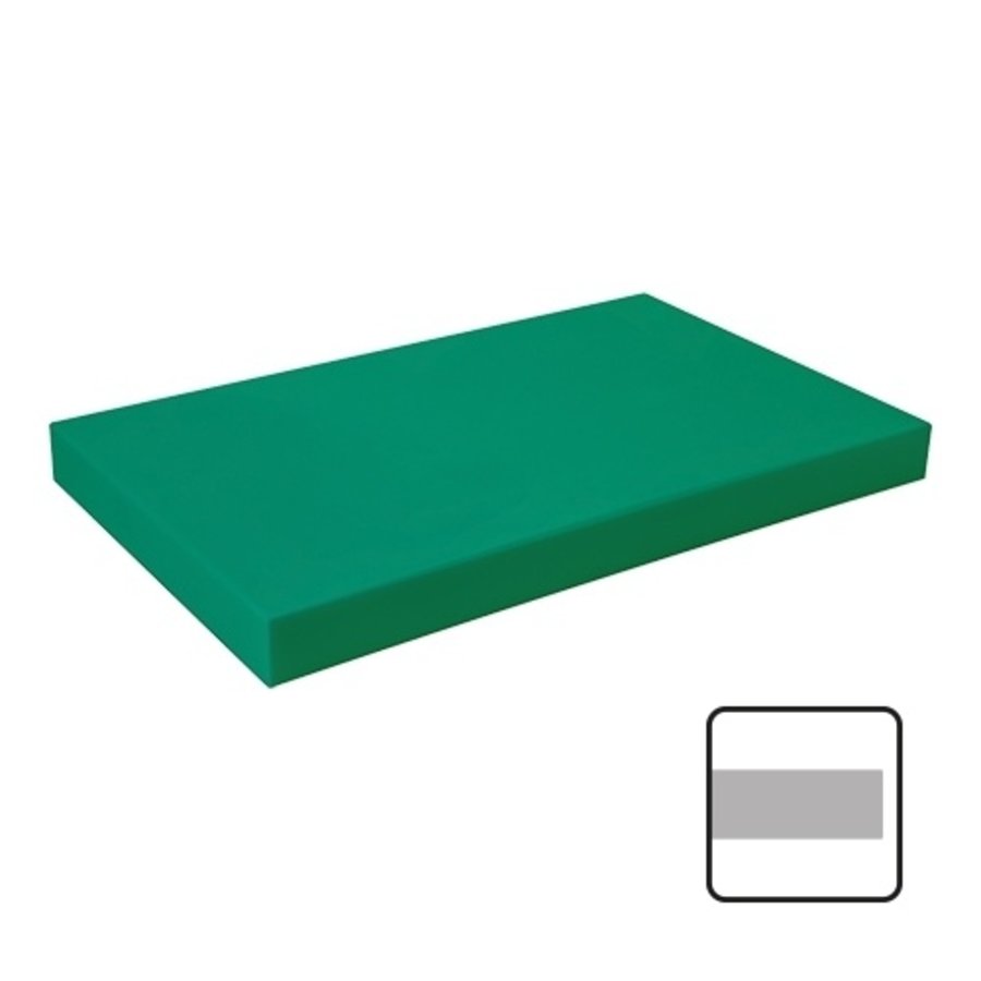 Planche à découper Verte en plastique |lisse 50x30x4cm