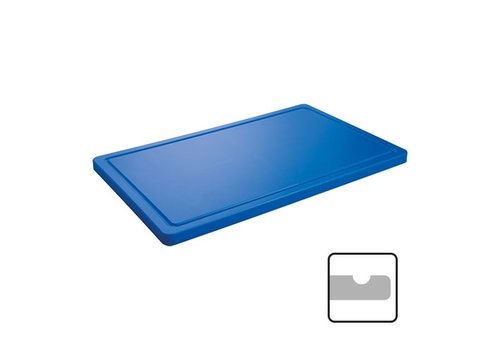  ProChef Planche à découper en plastique |Bleu 53x32.5x2cm 