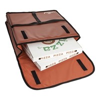 Sac de livraison de pizza | 4 pizzas | 14x45x45cm | Rouge