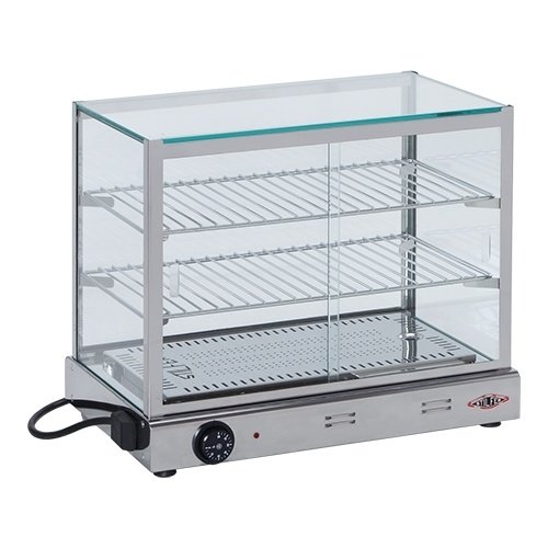  ProChef Vitrine chauffante | 43.6x53x35cm | acier inoxydable | jusqu'à 90°C 