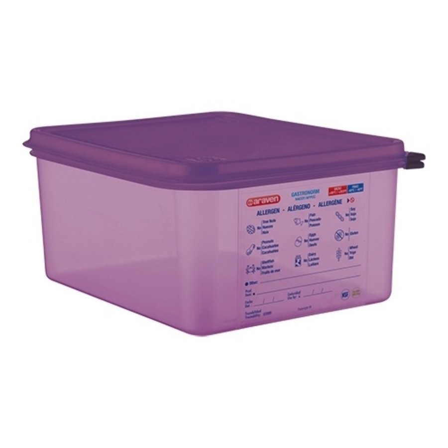 Boîte alimentaire en polypropylène Violette  | 15 x 32.5 x26.5cm