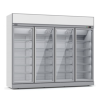 Réfrigérateur 4  portes en verre 2060 L/   2418x545x1569 mm
