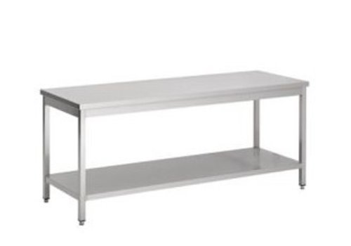  ProChef Plan de travail en inox  240 x 70 x 90 cm 