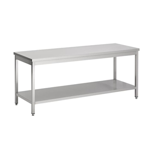  ProChef Table Inox Basse avec Etagère | 9 dim | 70  cm P | 60 cm H 