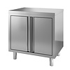 ProChef Meuble en Inox avec Portes Coulissantes 80x70x85 cm