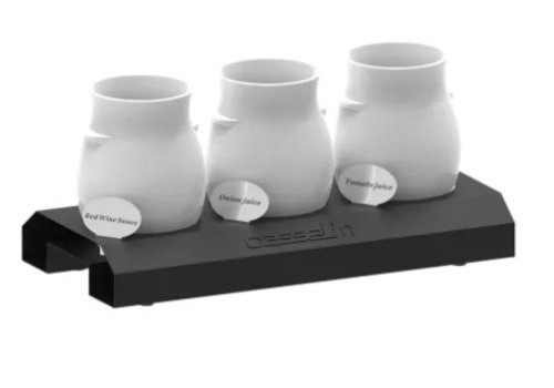  ProChef Support pour 3 pots à sauce /L455xP212xH245mm 