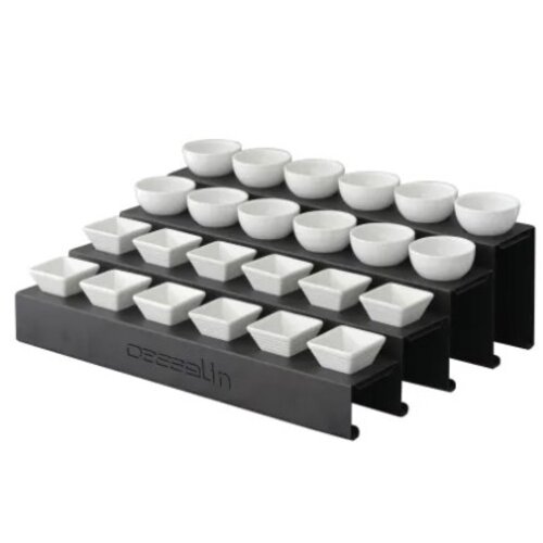  ProChef Présentoir buffet de 24 ramequins de 4 rangées L50xP36xH18cm 