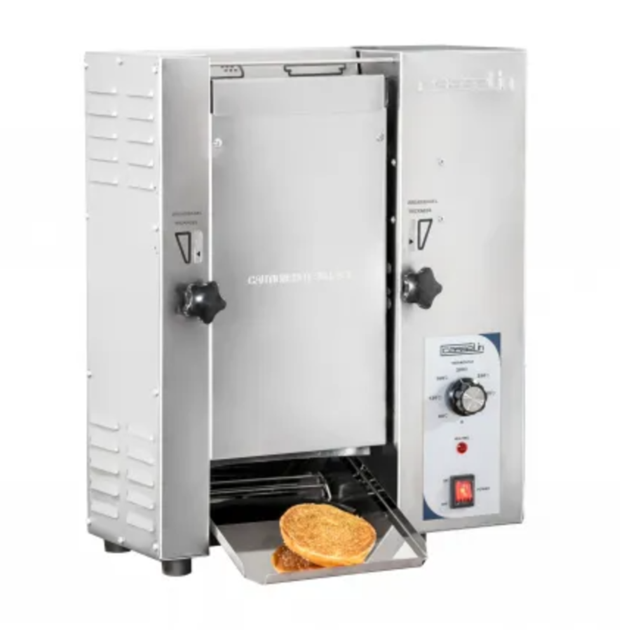 Toasteur vertical 300 en acier inoxydable/ L 46 x P 32 x H 57 cm