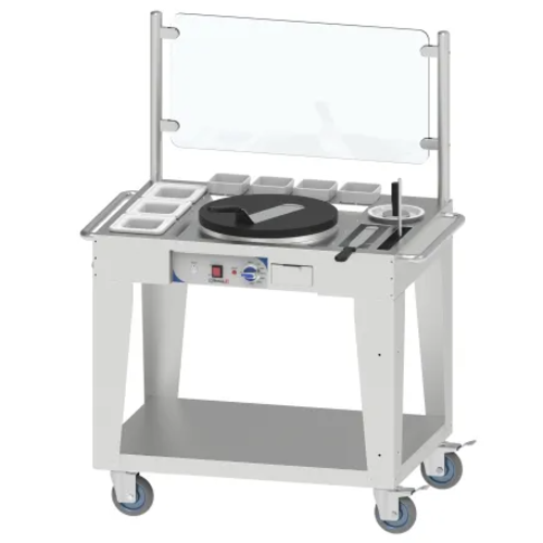  ProChef Stand à crêpes ambulant/ L 1 03 x P 67 x H 1 35 cm 