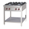 ProChef Fourneau à gaz/ 4 feux/ L 80 x P 700x H 90 cm