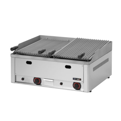  ProChef Grill à pierre de lave double/ L 66 x P 54 x H 22 cm 