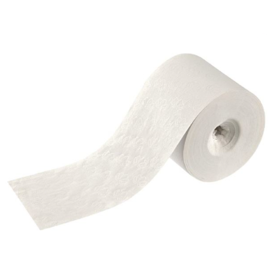 Rouleaux de papier toilette blanc