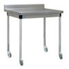 Sofinor Table démontable rayonnee | centrale | pieds ronds | sur roulettes inox